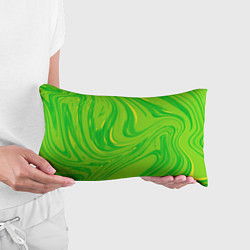 Подушка-антистресс Насыщенный зеленый абстракция, цвет: 3D-принт — фото 2