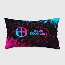 Подушка-антистресс Blue Exorcist - neon gradient: надпись и символ, цвет: 3D-принт