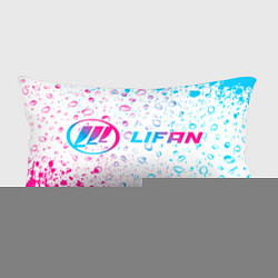 Подушка-антистресс Lifan neon gradient style: надпись и символ, цвет: 3D-принт