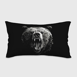 Подушка-антистресс Агрессивный таежный медведь, цвет: 3D-принт