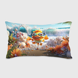 Подушка-антистресс Веселая рыбка в очках, цвет: 3D-принт