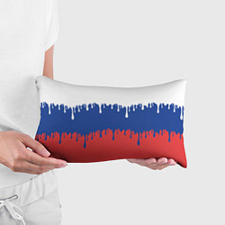 Подушка-антистресс Флаг России - потёки, цвет: 3D-принт — фото 2