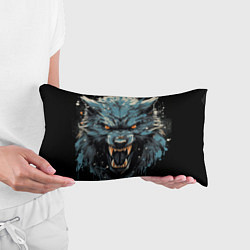 Подушка-антистресс Fantasy blue wolf, цвет: 3D-принт — фото 2