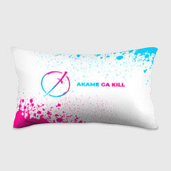 Подушка-антистресс Akame ga Kill neon gradient style: надпись и симво, цвет: 3D-принт