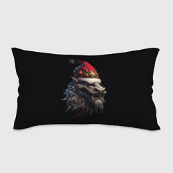 Подушка-антистресс Дракон в шапке Санта Клауса: арт нейросети, цвет: 3D-принт
