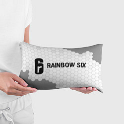 Подушка-антистресс Rainbow Six glitch на светлом фоне: надпись и симв, цвет: 3D-принт — фото 2