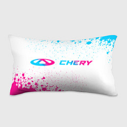 Подушка-антистресс Chery neon gradient style: надпись и символ