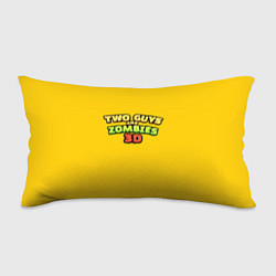 Подушка-антистресс Two Guys & Zombies 3D - Лого на желтом, цвет: 3D-принт