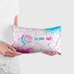 Подушка-антистресс Blink 182 neon gradient style: надпись и символ, цвет: 3D-принт — фото 2