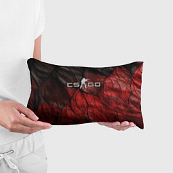 Подушка-антистресс CS GO dark red texture, цвет: 3D-принт — фото 2