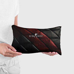 Подушка-антистресс CS GO dark red texture, цвет: 3D-принт — фото 2