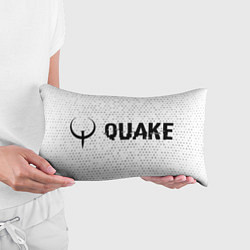 Подушка-антистресс Quake glitch на светлом фоне: надпись и символ, цвет: 3D-принт — фото 2