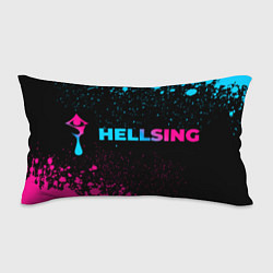 Подушка-антистресс Hellsing - neon gradient: надпись и символ