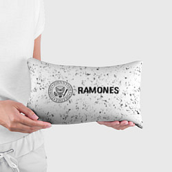 Подушка-антистресс Ramones glitch на светлом фоне: надпись и символ, цвет: 3D-принт — фото 2