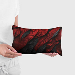 Подушка-антистресс Red black texture, цвет: 3D-принт — фото 2