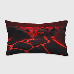 Подушка-антистресс CS GO red neon texture, цвет: 3D-принт