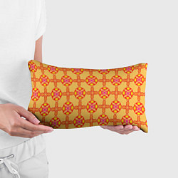 Подушка-антистресс Желто-оранжевый мотив, цвет: 3D-принт — фото 2