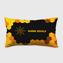 Подушка-антистресс Dark Souls - gold gradient: надпись и символ