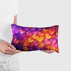 Подушка-антистресс Разноцветные сердечки, цвет: 3D-принт — фото 2