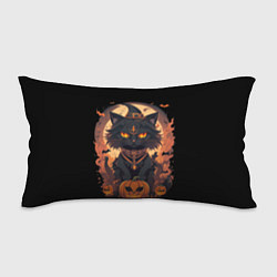 Подушка-антистресс Черный кот в хеллоуине, цвет: 3D-принт