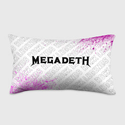 Подушка-антистресс Megadeth rock legends: надпись и символ, цвет: 3D-принт
