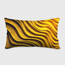 Подушка-антистресс Желтые абстрактные полосы, цвет: 3D-принт