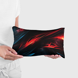 Подушка-антистресс Red black abstract, цвет: 3D-принт — фото 2