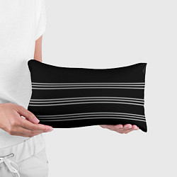 Подушка-антистресс Полосы чёрный, цвет: 3D-принт — фото 2