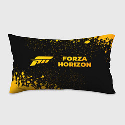 Подушка-антистресс Forza Horizon - gold gradient: надпись и символ, цвет: 3D-принт