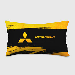 Подушка-антистресс Mitsubishi - gold gradient: надпись и символ, цвет: 3D-принт