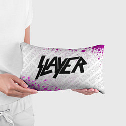 Подушка-антистресс Slayer rock legends: надпись и символ, цвет: 3D-принт — фото 2