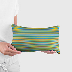 Подушка-антистресс Горизонтальные разноцветные полосы, цвет: 3D-принт — фото 2