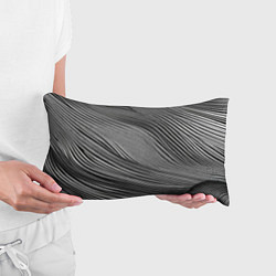 Подушка-антистресс Черно-белые полосы абстракция, цвет: 3D-принт — фото 2