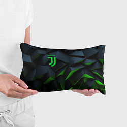 Подушка-антистресс Juventus black green logo, цвет: 3D-принт — фото 2