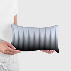 Подушка-антистресс Черный полосатый градиент, цвет: 3D-принт — фото 2