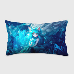 Подушка-антистресс Снежная лиса в стиле аниме, цвет: 3D-принт