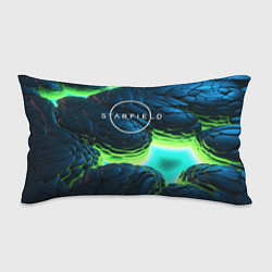 Подушка-антистресс Starfield blue green logo