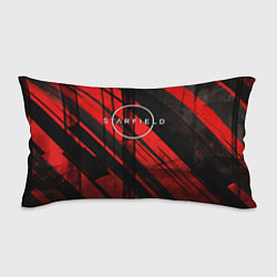 Подушка-антистресс Starfield logo red black background, цвет: 3D-принт