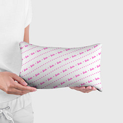 Подушка-антистресс Барби паттерн - логотип и сердечки, цвет: 3D-принт — фото 2