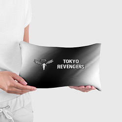 Подушка-антистресс Tokyo Revengers glitch на темном фоне: надпись и с, цвет: 3D-принт — фото 2