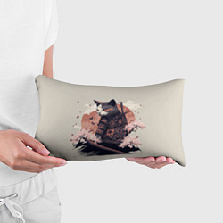 Подушка-антистресс Боевой котенок ниндзя - японская сакура, цвет: 3D-принт — фото 2