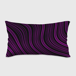 Подушка-антистресс Абстракция фиолетовые линии, цвет: 3D-принт