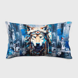 Подушка-антистресс Волк индеец, цвет: 3D-принт