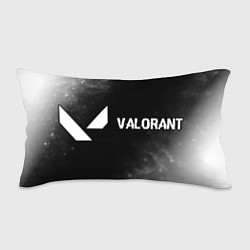 Подушка-антистресс Valorant glitch на темном фоне по-горизонтали