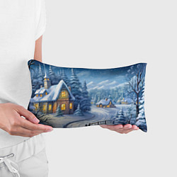 Подушка-антистресс Новогодний домик, цвет: 3D-принт — фото 2