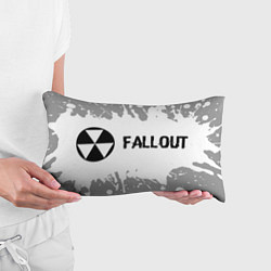 Подушка-антистресс Fallout glitch на светлом фоне по-горизонтали, цвет: 3D-принт — фото 2