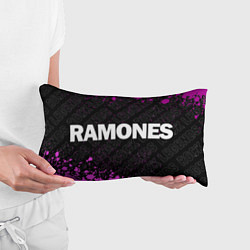 Подушка-антистресс Ramones rock legends по-горизонтали, цвет: 3D-принт — фото 2