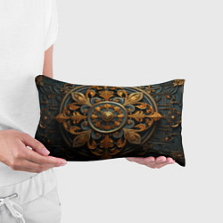 Подушка-антистресс Круглый орнамент в викингском стиле, цвет: 3D-принт — фото 2