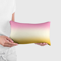 Подушка-антистресс Розовый бежевый желтый градиент, цвет: 3D-принт — фото 2