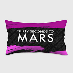 Подушка-антистресс Thirty Seconds to Mars rock legends по-горизонтали, цвет: 3D-принт